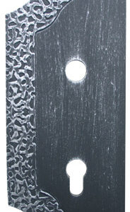 Štítok bránový zdobený ľavý 265x105, t3mm, 85mm D1/14AL-T85