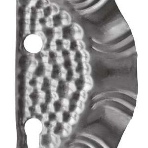 Štítok bránový zdobený pravý s otvormi 265x125, t1 D1/48R-85