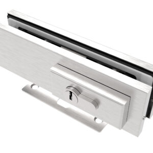 Zámok pre sklenené dvere s vložkou AISI 304 GS-304/ZP-814/S