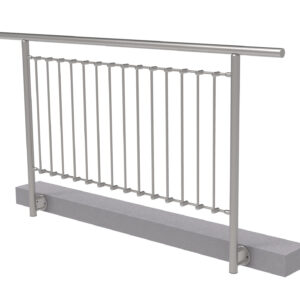 Nerezové zábradlie vertikal, BK- rovné AISI304, D42,4/d12ve A/ZVBR100-2000-D12/D12