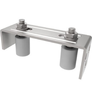 Vedenie horné 2 rolky, INOX, 165x57mm, D30 H8/12-2S