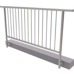 Nerezové zábradlie vertikal, BK- rovné AISI304, D42,4/d12ve A/ZVBR100-2000-D42/D12