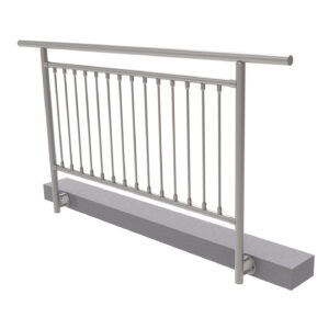 Nerezové zábradlie vertikal, BK- rovné AISI304, D42,4/d12ve A/ZVBR100-2000-D33/D12