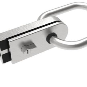Zámka pre sklenené dvere AISI304 PZ + zámok GS-304/D-207/S