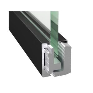 Svorkový al profil-3m s krycou lištou BLACK H50 GS-BLACK/ZP-30x50/N/B-U