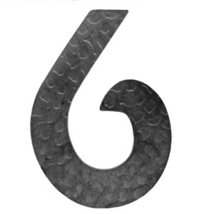 Číslica kovaná "6" h 120, t3mm V5/24-6