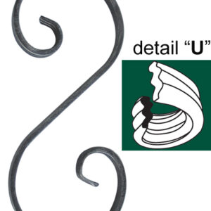 Element tvaru-S 230x100, 12x6mm E/203U-230