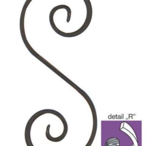 Element tvaru-S 200x85, 12x6mm