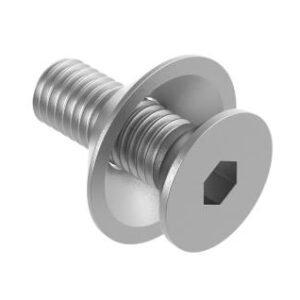 Kužeľová skrutka + kuž. podložka, M8, Zn, SW=T40