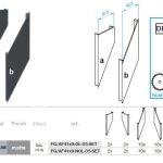 Click-lock dištančná krycia lišta profilu 70x70 a U-adaptéra, 41x9-30mm-Antracit, šikmá s prekrytím 5mm - SET