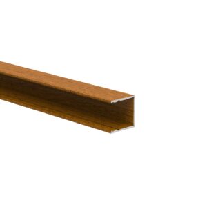 Hliníkový plotový adaptér pre výplne 20 mm a pre fasádny systém, 25 x 25 – 6,0 m – drevo dekor ZLATÝ DUB - W03