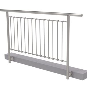 Zábradlie vertikal, BK- rovné AISI304, D42,4/d12ve