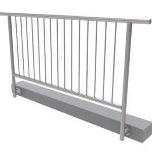 Zábradlie vertikal, BK- rovné AISI304, D42,4/d12ve
