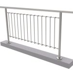 Zábradlie vertikal, VK- rovné AISI304, D42,4/d12ve