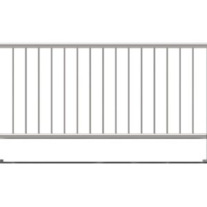 Zábradlie vertikal, VK- rovné AISI304, D42,4/d12ve
