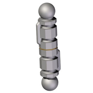 Záves ozdobný D25, L130mm