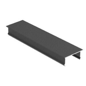 Hliníková krytka vertikálnej plotovej výplne, 40 x 100 - Antracit RAL 7016