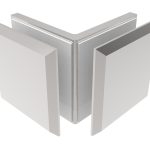 Zasklenie pevne - spojka skla 90° Zamak,T 8-10 mm