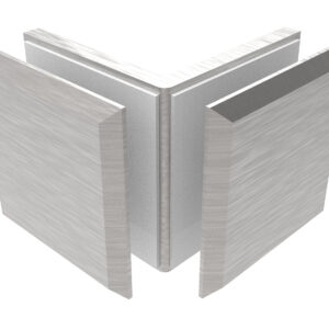 Zasklenie pevne - spojka skla 90° Zamak, T 8-10 mm