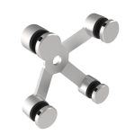 Zasklenie pevné - spider 04 AISI304, 4xD30mm/90°
