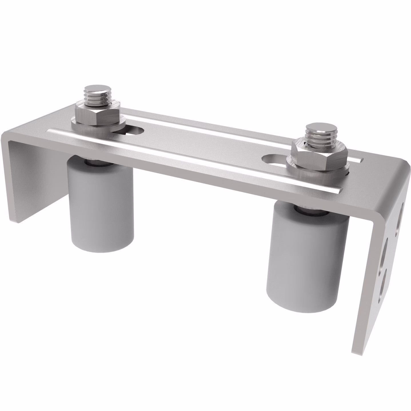 Vedenie horné 2 rolky, INOX, 165x57mm, D30