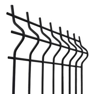 Zváraný plotový panel 3D ZnPVC 2500x1730x4mm čierna
