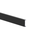 Hliníková fasádna lišta, 25 x 6 – 6,0 m – Čierna RAL 9005