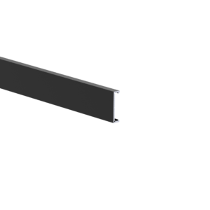 Hliníková fasádna lišta, 25 x 6 – 6,0 m – Čierna RAL 9005