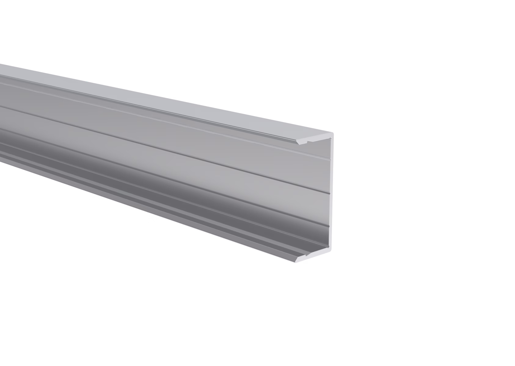 Hliníkový plotový adaptér pre výplne 40 mm a pre fasádny systém, 45 x 20 – 6,0 m – Natural