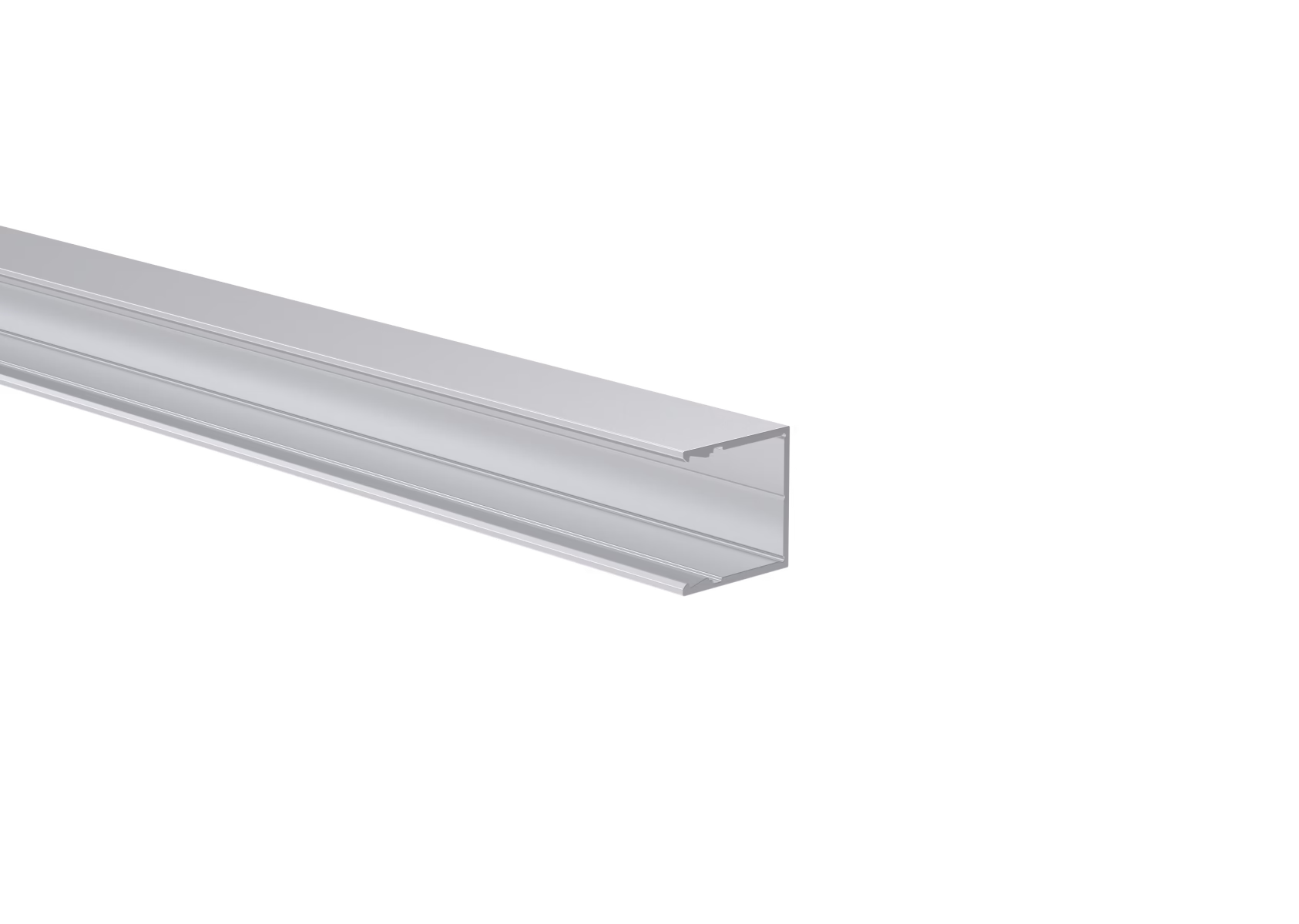 Hliníkový plotový adaptér pre výplne 20 mm a pre fasádny systém, 25 x 25 – 6,0 m – Natural