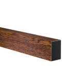 Hliníková plotová výplň 40 x 60 x 1 - 6,0 m drevo dekor TMAVÝ ORECH  W01