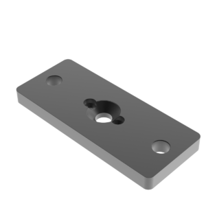 Nerezová kotviaca platňa pre profil - stĺpik 50x60 - Antracit RAL 7016