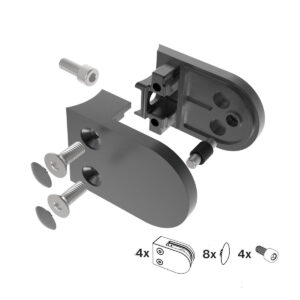 Držiak výplne skla - set