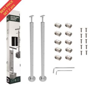 Stĺpik, vrchné kotvenie - rovné (2ks)