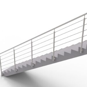 Nerezové zábradlie na schody, 6000x1000mm, BS