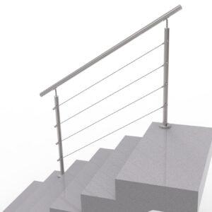 Nerezové lankové zábradlie na schody, 1500x900mm