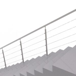 Nerezové lankové zábradlie na schody, 6000x900mm