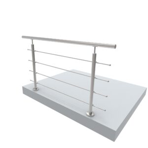 Nerezové zábradlie, AISI304, 1500x900mm