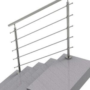 Nerezové zábradlie na schody, 1500x1000mm, VS