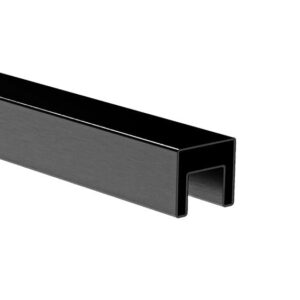 Madlo AL, BLACK ELOX na sklo 50x40 - 5900mm