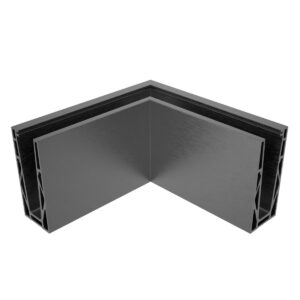 Celosklenené zábradlie-roh. profil-vrchné kotvenie