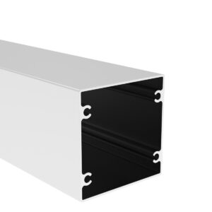 Hliníkový plotový stĺpik 100 × 100 mm – 6,0m – pre ukotvenie adapterov
