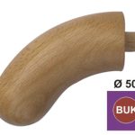 Ukončenie koleno s polguľ. - nelak. BUK (BEECH)