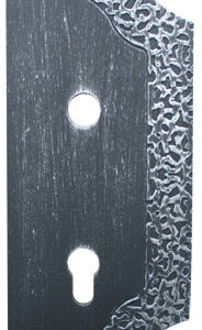 Štítok bránový zdobený pravý 265x105, t3mm, 85mm