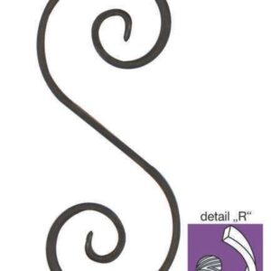 Element tvaru-S 200x85, 12x6mm