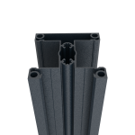 Hliníkový plotový stĺpik 70x70 mm – 2,5 m – Antracit RAL 7016 – pre 40 mm široké výplne