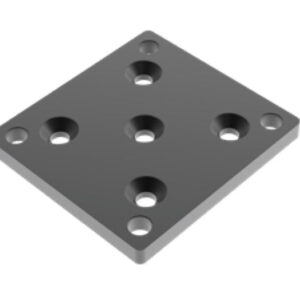 Hliníková kotviaca platňa pre stĺpik 80x80 R7016