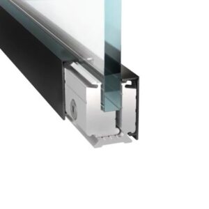 Svorkový al profil-3m s krycou lištou BLACK H40