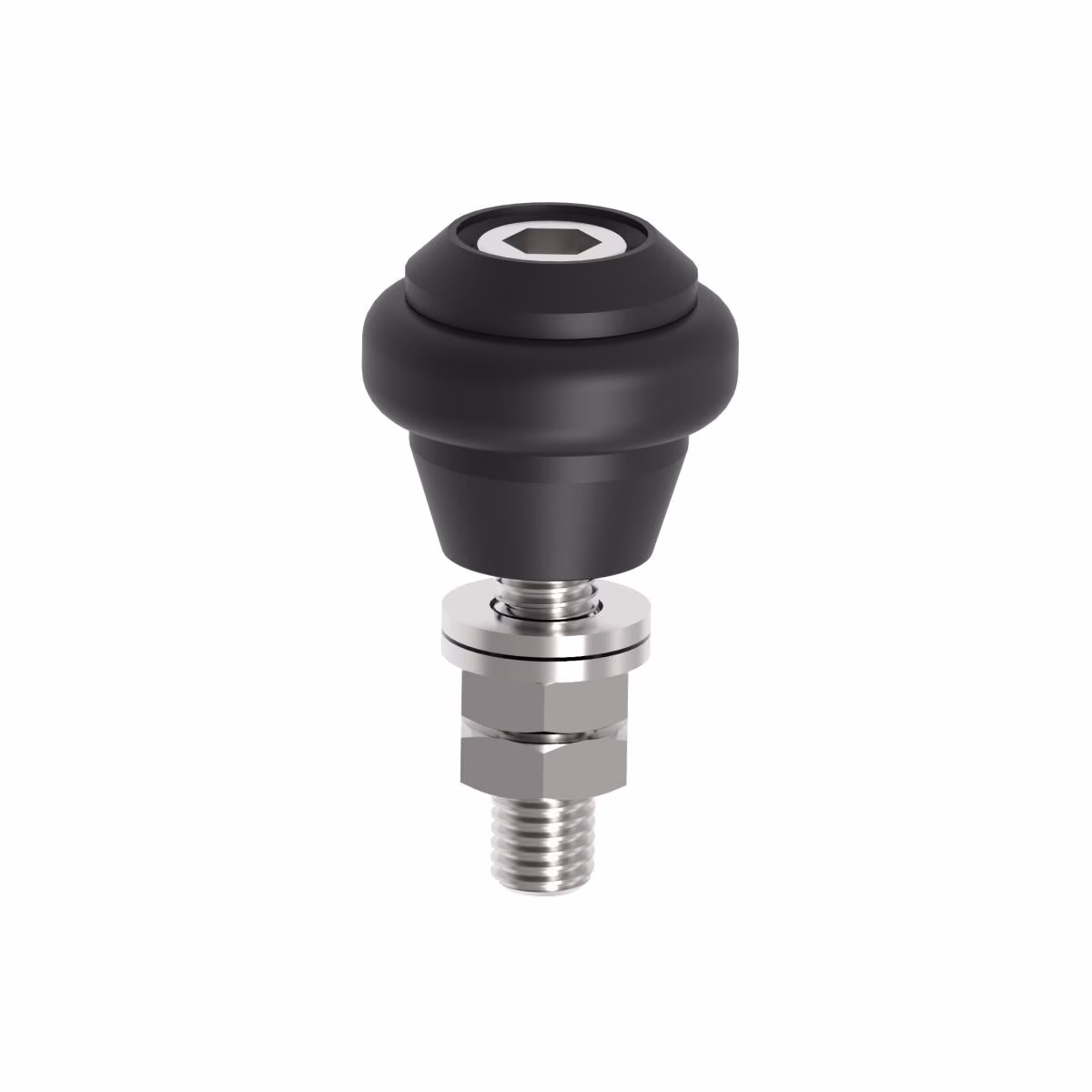 Koliesko-nylonové s gumovým prstencom, INOX
