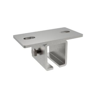 Držiak profilu - vrchný, INOX, H/18-42x54